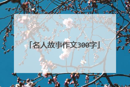 名人故事作文300字