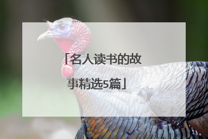 名人读书的故事精选5篇
