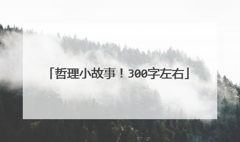 哲理小故事！300字左右