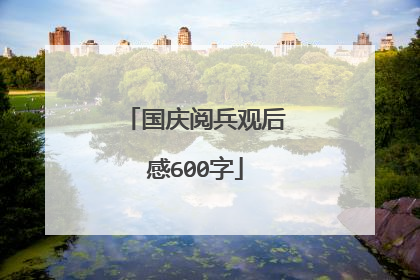 国庆阅兵观后感600字