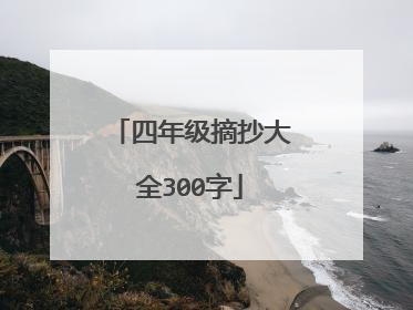 四年级摘抄大全300字