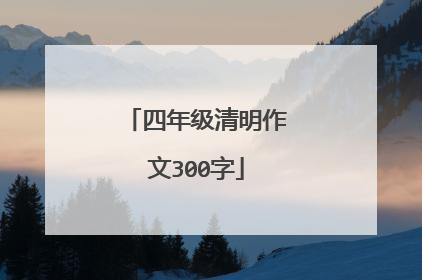 四年级清明作文300字