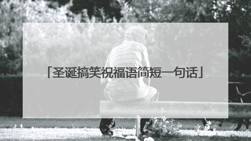 圣诞搞笑祝福语简短一句话