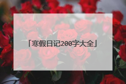 寒假日记200字大全