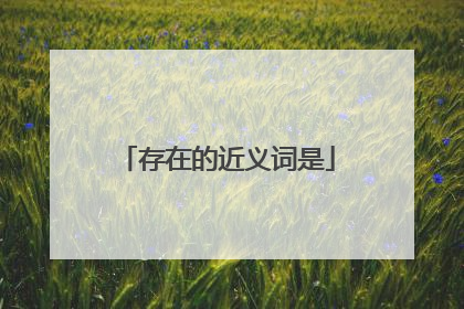 存在的近义词是