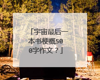 宇宙最后一本书梗概500字作文？