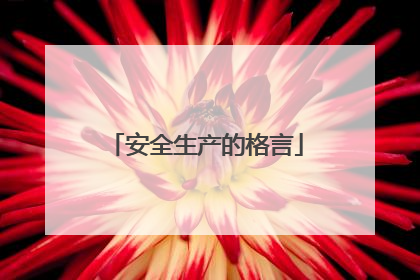 安全生产的格言