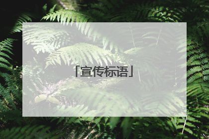 宣传标语