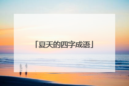 夏天的四字成语