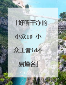 好听干净的小众ID 小众王者id不易撞名