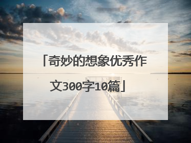 奇妙的想象优秀作文300字10篇