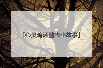 心灵鸡汤励志小故事