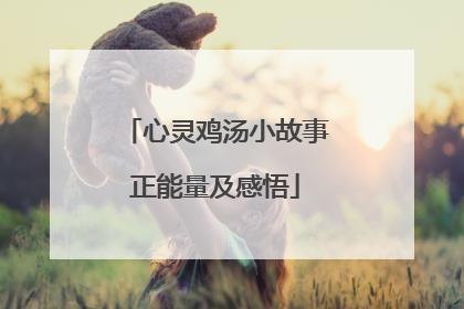 心灵鸡汤小故事正能量及感悟