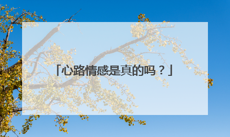 心路情感是真的吗？