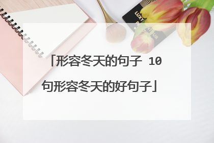 形容冬天的句子 10句形容冬天的好句子
