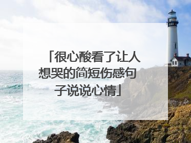很心酸看了让人想哭的简短伤感句子说说心情