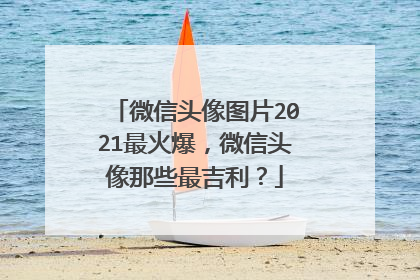 微信头像图片2021最火爆，微信头像那些最吉利？