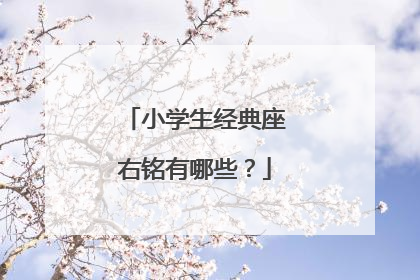 小学生经典座右铭有哪些？