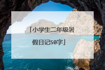 小学生二年级暑假日记50字
