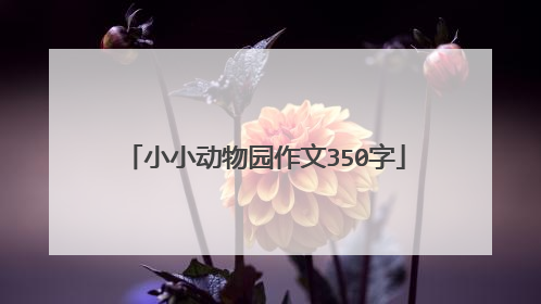 小小动物园作文350字