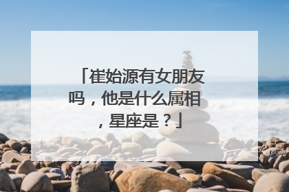 崔始源有女朋友吗，他是什么属相，星座是？