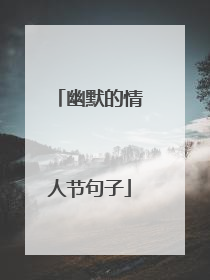 幽默的情人节句子