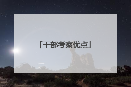 干部考察优点