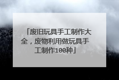 废旧玩具手工制作大全，废物利用做玩具手工制作100种