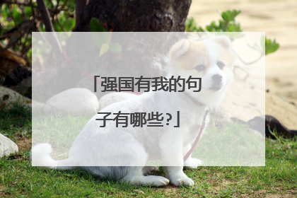 强国有我的句子有哪些?