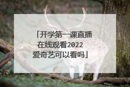 开学第一课直播在线观看2022爱奇艺可以看吗