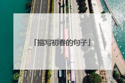 描写初春的句子