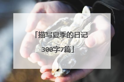 描写夏季的日记300字7篇