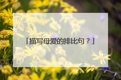 描写母爱的排比句?
