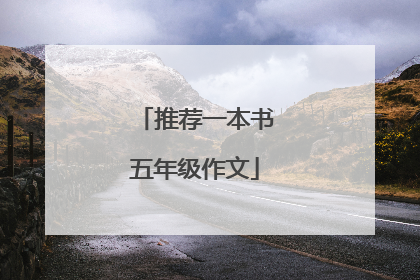 推荐一本书五年级作文