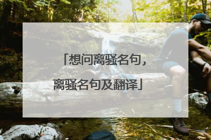 想问离骚名句,离骚名句及翻译