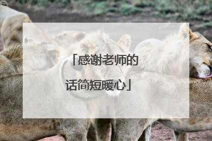 感谢老师的话简短暖心