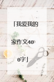 我爱我的家作文400字