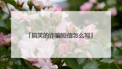 搞笑的诈骗短信怎么写