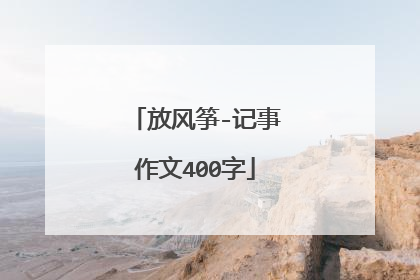 放风筝-记事作文400字