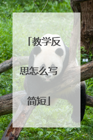 教学反思怎么写简短
