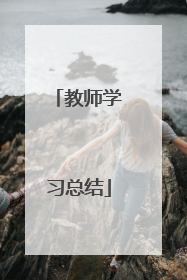 教师学习总结