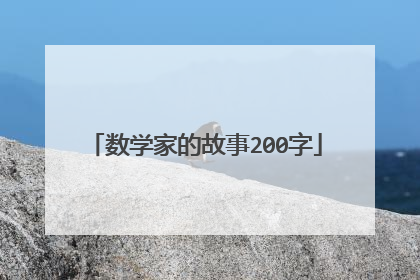 数学家的故事200字