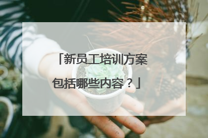 新员工培训方案包括哪些内容？