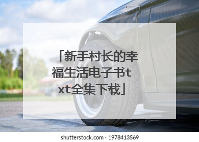 新手村长的幸福生活电子书txt全集下载