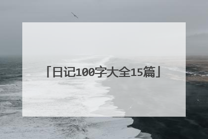 日记100字大全15篇