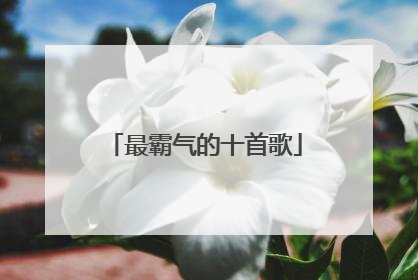 最霸气的十首歌