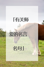 有关师爱的名言名句