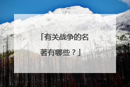 有关战争的名著有哪些?