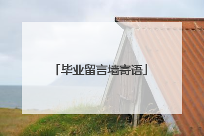 毕业留言墙寄语