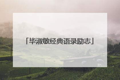 毕淑敏经典语录励志